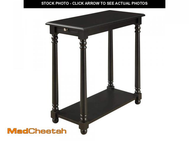 Lot 74-12517706 - Convenience Concepts French Country Black Regent End Table - UNUSED