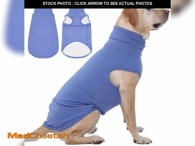 Lot 74-13570442 - IECOii XXXL Dog Sweater - Snug Dog Turtleneck Sweater, Blue,XXX-Large, Warm Christmas Winter Pullove...