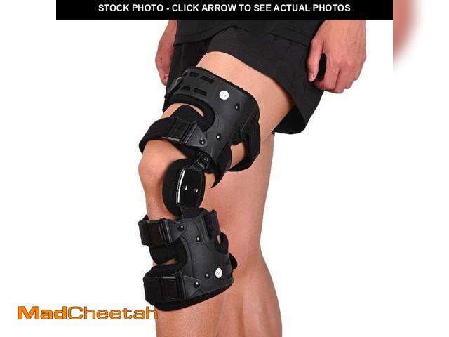 Lot 74-12308937 - Komzer OA Unloader Knee Brace, Osteoarthritis Adjustable ROM Stabilizing Protection and Recovery fro...