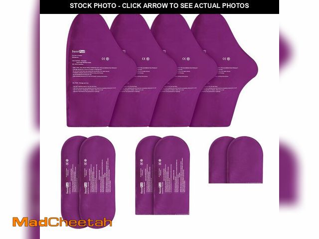 Lot 74-14272852 - SuzziPad Replacement Ice Gel Packs for Cold Therapy Gloves and Socks(10-Piece Set), S/M, Purple - UN...