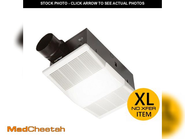 Lot 74-12682914 - Broan-NuTone 80 CFM Ceiling Bathroom Exhaust Fan with Light and 1300-Watt Heater - UNUSED