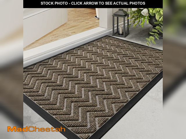 Lot 74-13835759 - DEXI Front Door Mat Outside Entrance, 2x4 ft Rubber Entry Doormat Heavy Duty, Welcome Mats Non Slip ...