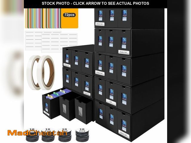 Lot 74-14335061 - HIMOMO Card Storage Box,14400+ Trading Card Storage 2700+ Toploader Card Storage Box for Commander D...