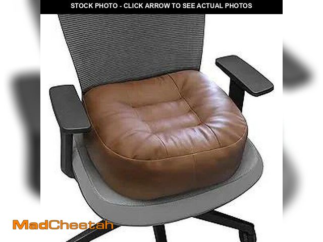 Lot 74-13710905 - YOUFI Leather Seat Cushion Extra-Thick Booster for Office Chair to Rise Height - Full Filling for Su...
