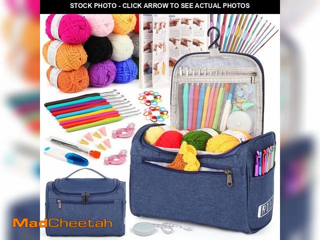 Lot 74-14264192 - Aeelike Crochet Kit for Beginners Young and Old, First Crochet Kit for Adults Include 23pcs Crochet ...