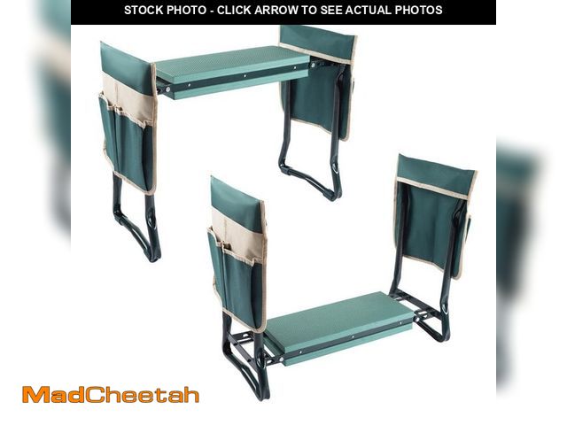 Lot 74-12517337 - Pure Garden Gardening Kneeling Bench with Tool Pouches - UNUSED