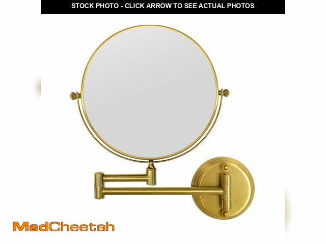 Lot 74-13625433 - GURUN 8" Wall Mounted Makeup Mirror with 10X Magnification,Two-Sided Swivel Bathroom Mirror,Brushed ...