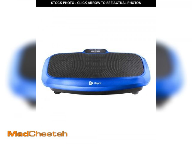 Lot 74-12196921 - LifePro Turbo 3D Dual Oscillation Vibration Plate  99 Speeds  30.5  L  Blue - UNUSED
