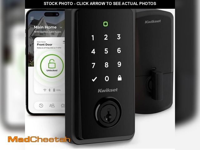 Lot 74-14223095 - *DIRTY* Kwikset HALO Select Soft Modern Touchscreen Wi-Fi and Matter Enabled Smart Lock Deadbolt in ...