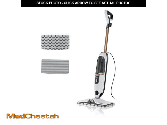 Lot 74-13058929 - *DIRTY/MISSING MOP PADS* Shark SteamSpot Corded Steam Mop with Steam Blaster for Hard Floors in Whit...