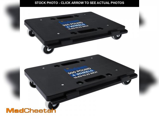 Lot 74-12215968 - Furniture Dolly, 2 Pack Moving Dolly Connectable, 15.63 x 10.23 inch, 500 Lbs Capacity, Furniture Mo...