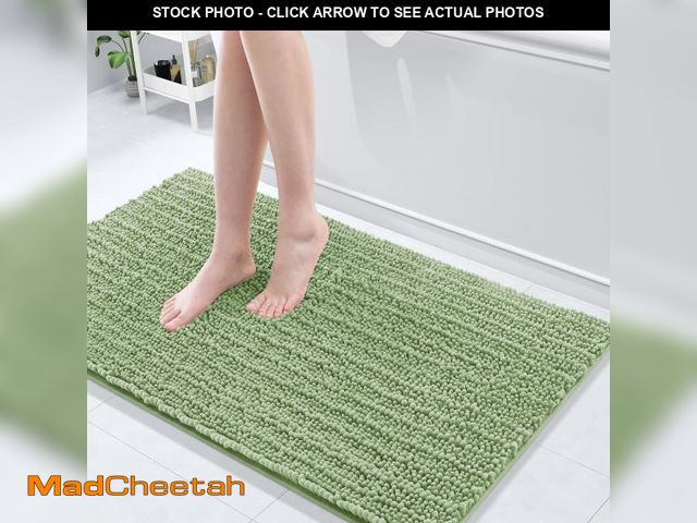 Lot 74-11546549 - Arotive Luxury Chenille Bathroom Rug Mat, Extra Soft Thick Absorbent Shaggy Bath Rugs, Non-Slip Mach...