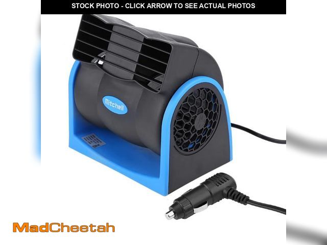 Lot 74-12431579 - 12V Car Fan, Cooling Air Circulator for Car Truck Van SUV RV Boat, Plug into Cigarette Lighter, Low ...