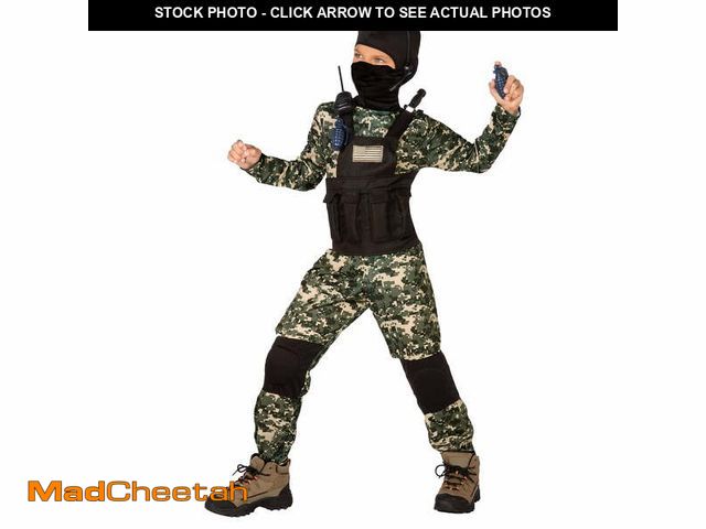 Lot 74-12556404 - Navy Seal Halloween Costume for Kids from Way To Celebrate, 8-Piece, Boys Size 8 - USED