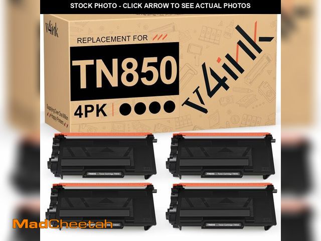 Lot 74-13549807 - v4ink Compatible Toner Cartridge Replacement for Brother TN850 TN-850 TN-820 TN820 use with HL-L5200...