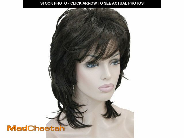 Lot 74-14205943 - Aimole Soft Shaggy Layered Medium Length Classic Cap Synthetic Women Wigs Chestnut Brown (6 Chestnut...