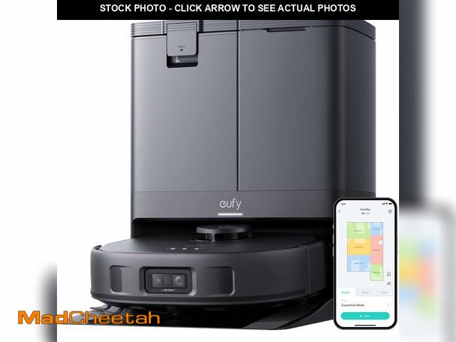 Lot 74-12573680 - eufy X10 Pro Omni Robot Vacuum and Mop Combo, 8,000 Pa Suction, Dual Mops with 12 mm Auto-Lift and C...