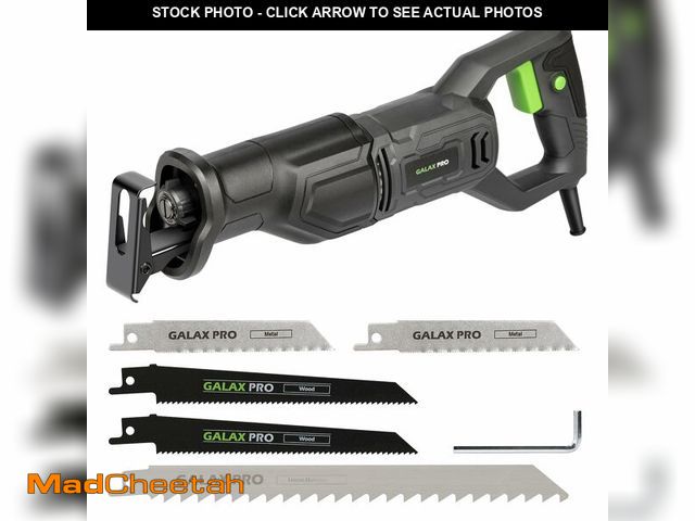 Lot 74-12700990 - GALAX PRO 120V Reciprocating Saw, 6.0 Amp Variable Speed Corded Reciprocating Saw with1-1/8" Stroke ...