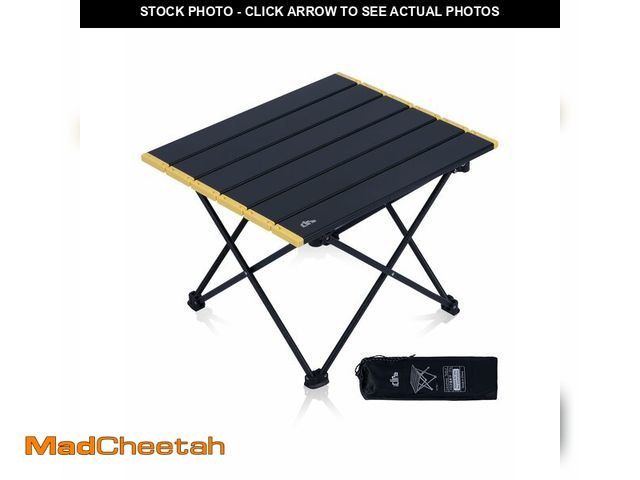 Lot 74-12713086 - iClimb Ultralight Compact Camping Folding Table with Carry Bag (Black - S) - USED