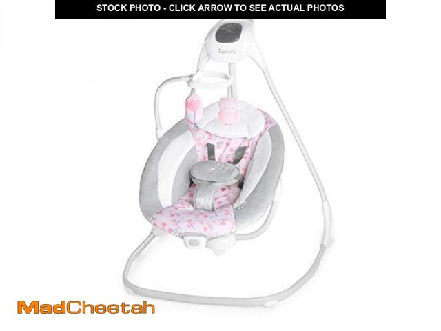 Lot 74-12098277 - Ingenuity SimpleComfort Lightweight Compact 6-Speed Multi-Direction Baby Swing, Vibrations &amp; Nat...
