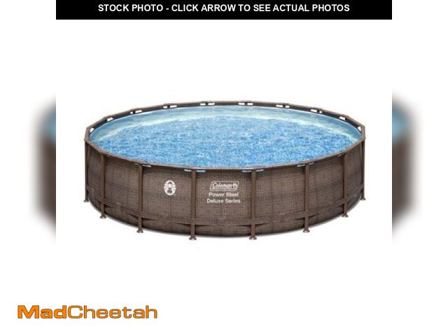 Lot 74-12406163 - Coleman Power Steel 18Ã¢â¬ X 48Ã¢â¬Â Round Metal Frame Above Ground Pool Set - UNUSED