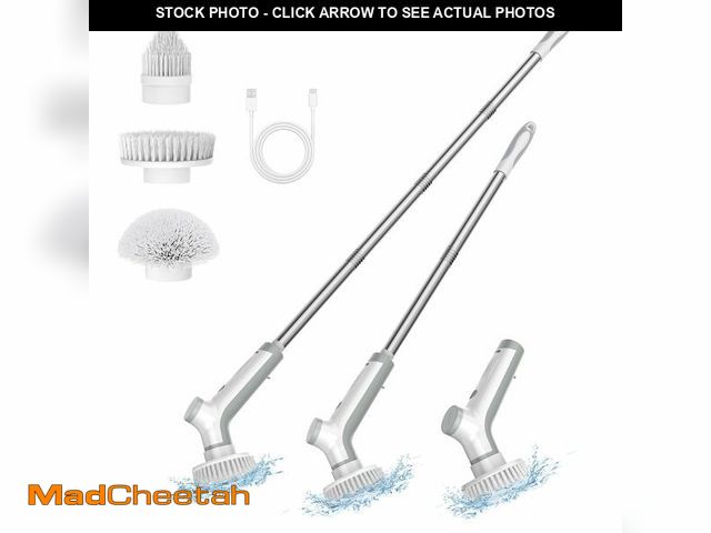 Lot 74-12707091 - VEWIOR Electric Spin Scrubber, Cleaning Brush Electirc with 3 Replaceable Brush Heads Cordless, Show...