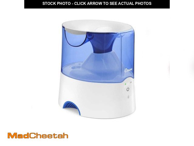 Lot 74-12767959 - Crane 0.5 Gal. Warm Mist Humidifier with 2 Speed Settings for Small to Medium Rooms up to 250 sq. ft...