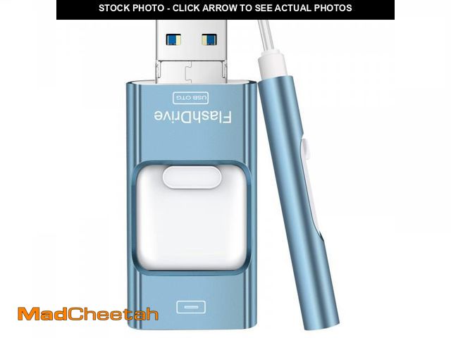 Lot 74-12215730 - Flash Drive for iPhone 256GB, 4 in 1 USB Type C Memory Stick, Photo Stick External Storage Thumb Dri...
