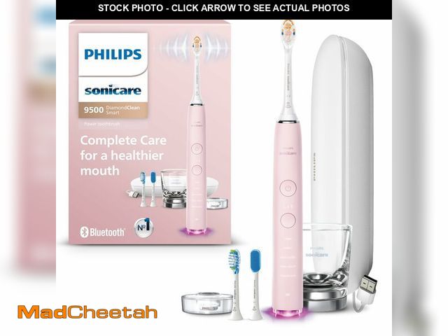 Lot 74-12845387 - Philips Sonicare DiamondClean Smart 9500 Electric Toothbrush, Sonic Toothbrush with App, Pressure Se...