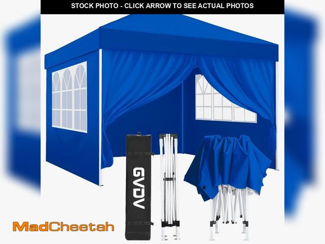 Lot 74-12479363 - GVDV 10'x10' Pop-up Gazebo Instant Portable Canopy Tent for Patio/Outdoor/Wedding Parties and Events...