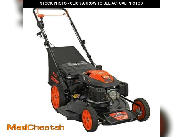 Lot 74-12374243 - 22 in. 201 Cc SELECT PACE 6 Speed CVT High Wheel RWD 3-in-1 Gas Walk Behind Self Propelled Lawn Mowe...