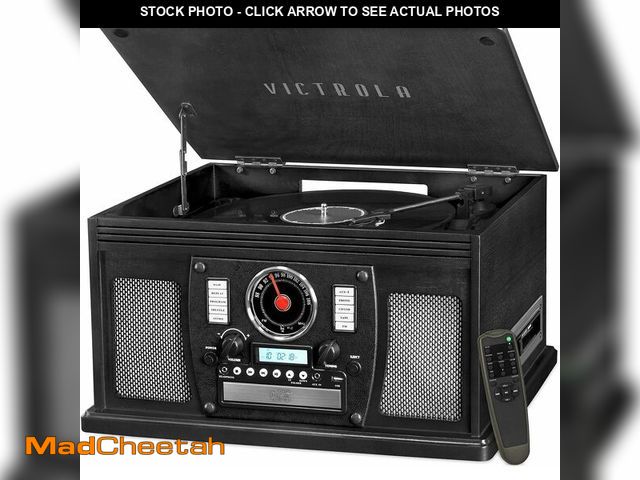 Lot 74-14591622 - Victrola Navigator - 8-in-1 Bluetooth Record Player - Black - USED