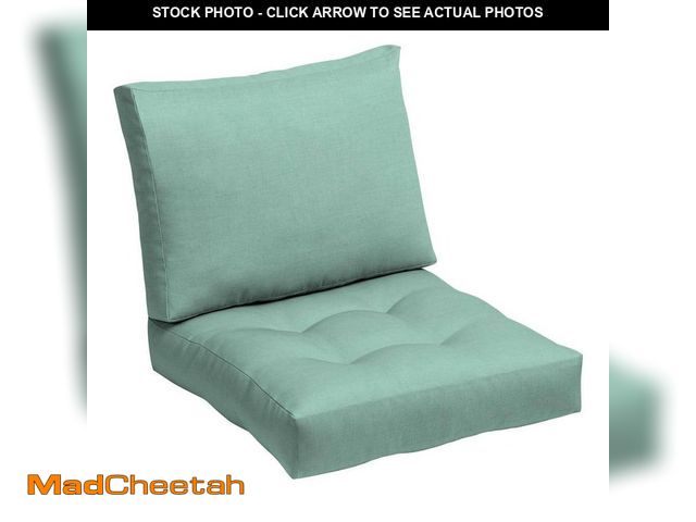 Lot 74-12745460 - ARDEN Plush Blowfill Deep Seat Set 24 in. x 24 in., Aqua Leala - UNUSED