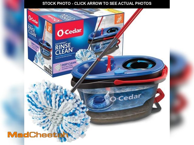 Lot 74-14468389 - O-Cedar RinseClean Deep Clean Microfiber Spin Mop, Clean with Clean Water (The Exclusive) 174221 - U...