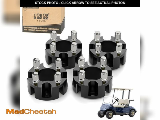 Lot 74-13451056 - 10L0L Golf Cart 2 inch Wheel Spacers for Yamaha EZGO Club Car (4x72mm Bolt Pattern 68mm Hub Bore 1/2...