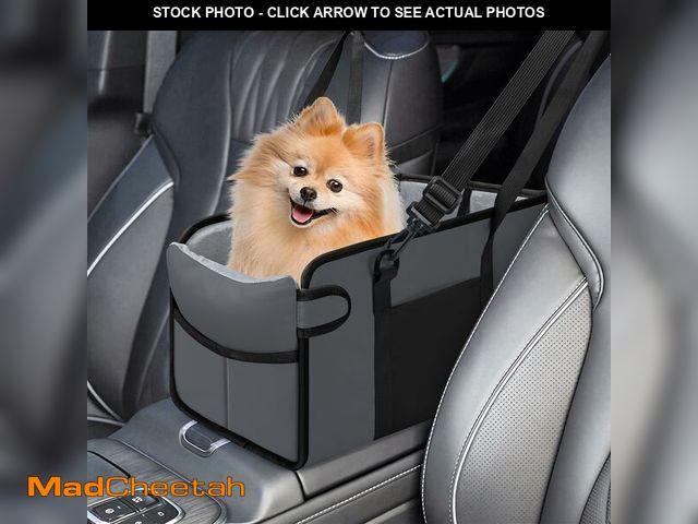 Lot 74-14051863 - Portable Dog Car Seat for Small Dogs - Adjustable Safety Leash, Washable Cushion &amp; Storage Pocke...