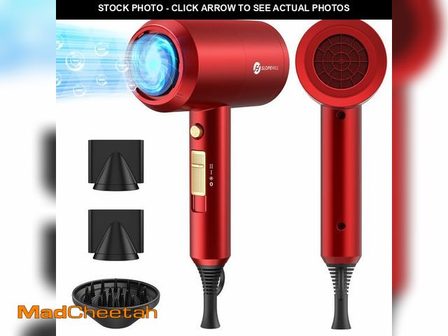 Lot 74-13965425 - Slopehill Professional Ionic Hair Dryer, Powerful 1800W Fast Drying Low Noise Blow Dryer with 2 Conc...