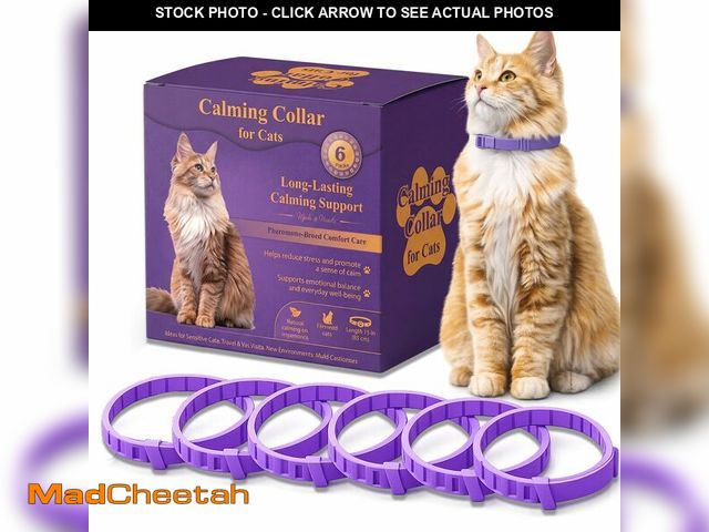 Lot 74-14046009 - Calming Collars for Cats 6 Pack Ã¢â¬â Long Lasting Pheromone Support for Anxiety &amp; Stress - U...