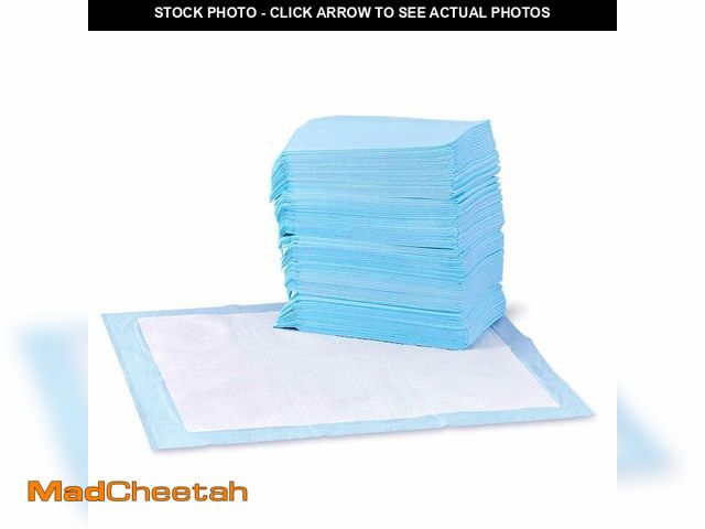Lot 74-13800425 - Basics Leak-Proof Dog and Puppy Potty Training Pee Pads with Quick-Dry 5-Layer Super Absorbent Desig...