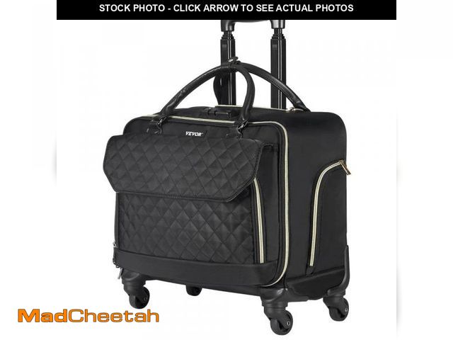 Lot 74-12424926 - VEVOR Rolling Laptop Bag Fits Up to 17.3 in. Laptop Wheeled Briefcase Roller Computer Tote Bag Handl...