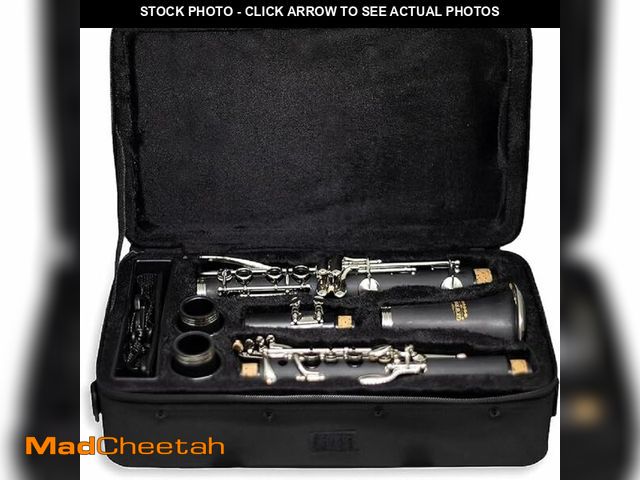 Lot 74-12603190 - GKW MUSIC Bb Clarinet Student to Intermediate Model, Ebonite with Wood Grain Effect, Ideal for Begin...