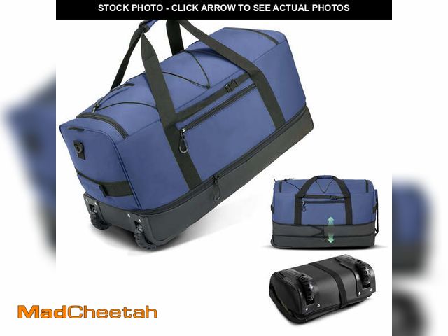 Lot 74-14434994 - Fegat Foldable Rolling Duffel Bag,30'' Travel Duffel Bag Expandable 100L-120L Heavy Loads Design,Lar...