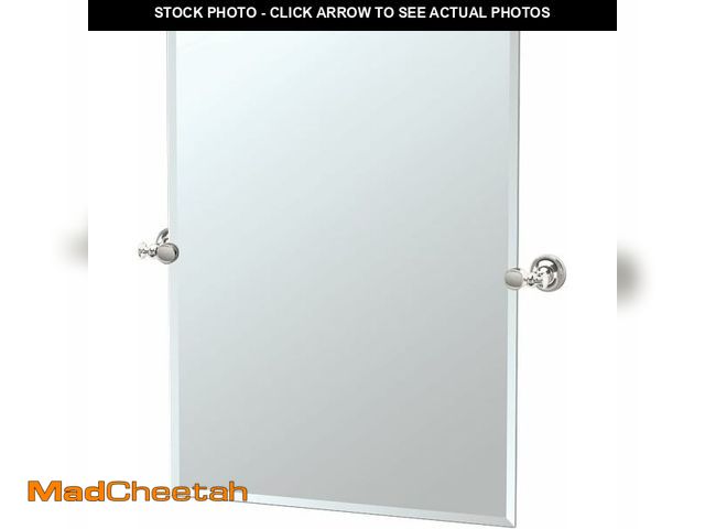 Lot 74-12366013 - Gatco 4129S Tavern Rectangle Mirror, Polished Nickel 31.5 Inch - UNUSED