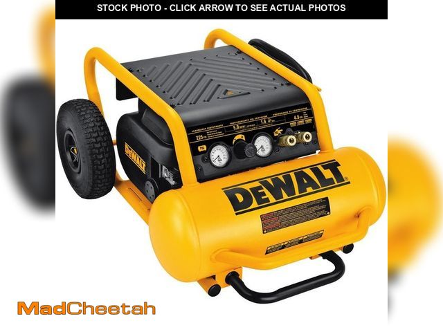 Lot 74-12804118 - *DIRTY/SCRATCHED/FLAT TIRE* DEWALT 4.5 Gal. Portable Electric Air Compressor 225 PSI *DIRTY/SCRATCHE...