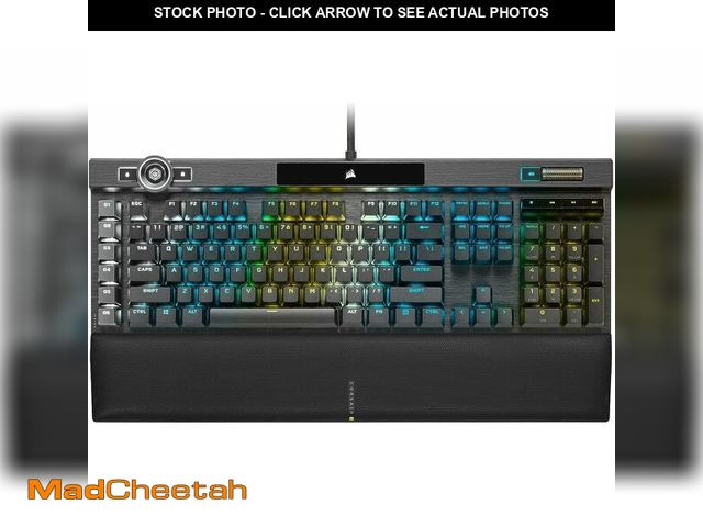 Lot 74-14591079 - Corsair K100 RGB Optical-Mechanical Wired Gaming Keyboard - QWERTY US Layout, OPX Switches - PBT Dou...