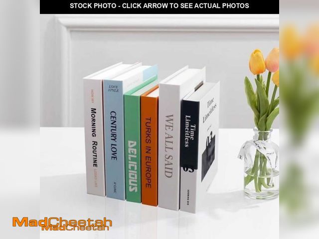 Lot 74-11549301 - EFH 6 Pcs Decor Books for House Faux Book Fashion Decoration Modern Fake Book for Decoration Decorat...