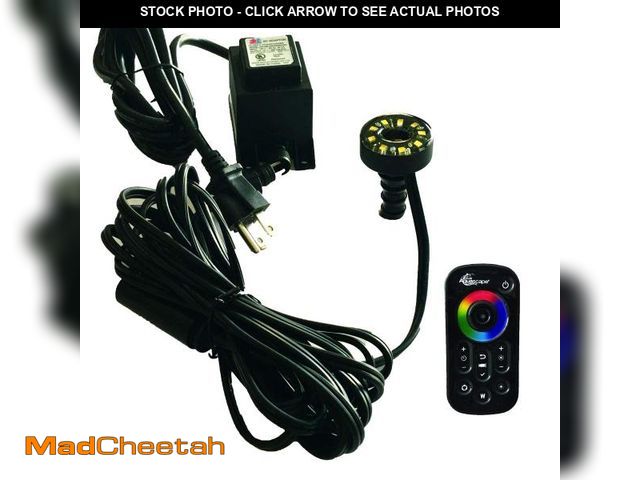 Lot 74-12303429 - Aquascape LED Color Changing Fountain Light Kit with Remote Control and Transformer | 84055 - UNUSED