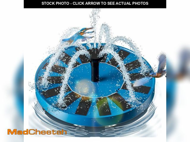 Lot 74-14143449 - 2.5W Solar Bird Bath Fountains Ã¢â¬â Upgraded Solar Pond Fountain with 6 Nozzles,Solar Fountain f...