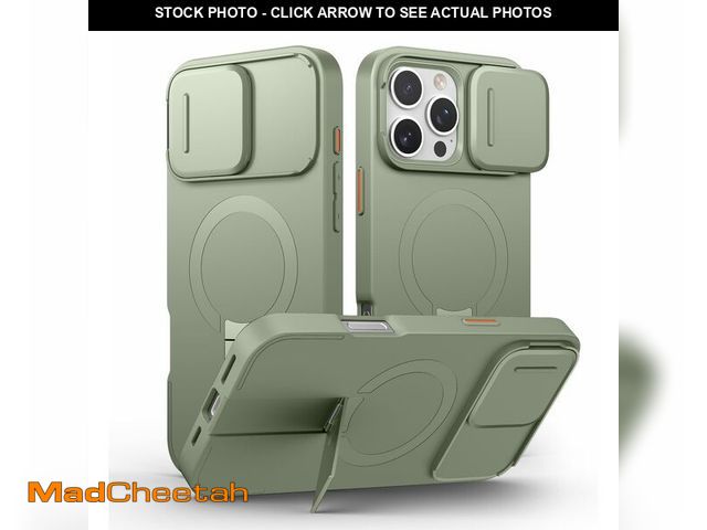 Lot 74-14340142 - SURITCH for iPhone 16 Pro Max Case with Magnetic Camera Slide Cover and Adjustable Kickstand, Compat...