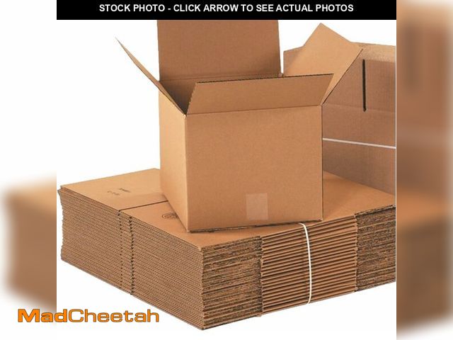 Lot 74-14581683 - BOX USA Cube Shipping Boxes 12"L x 12"W x 12"H (25-Pack) - Corrugated Cardboard Box for Moving, Mail...